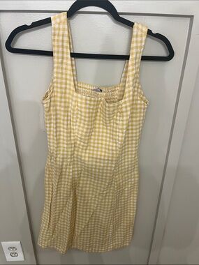 Old Navy Yellow and White Gingham Sundress